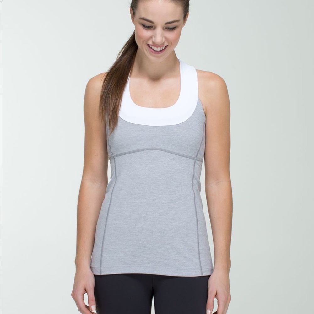 Lululemon athletica Scoop Neck Tank LuonHeathered